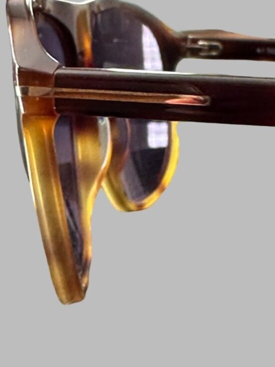NWT Tom Ford Prescott 60mm Square Sunglasses Shiny Blonde Havana Blue - Unisex main image 7